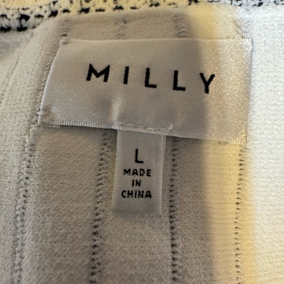 Milly Black and White Striped Mini Dress - Picture 8 of 8